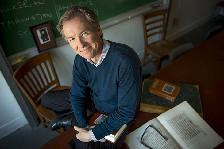 Michael Kuczynski poses in a classroom