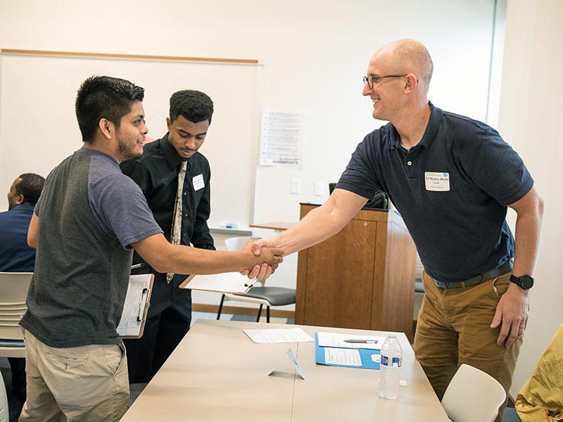 Among the Cowen Institute gifts is financial support for various direct programming towards youth education, including the Earn and Learn Career Exploration Day (pictured above).  Photo by Sally Asher.