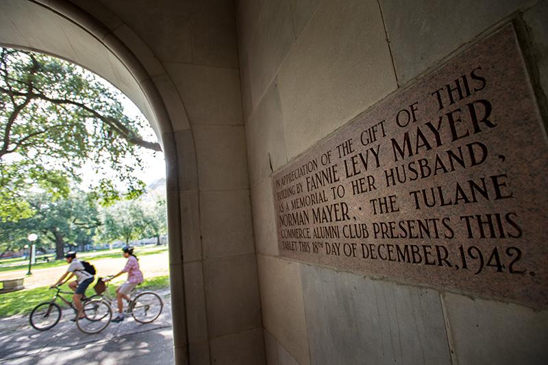 Business school’s history of moving forward is written in stone.