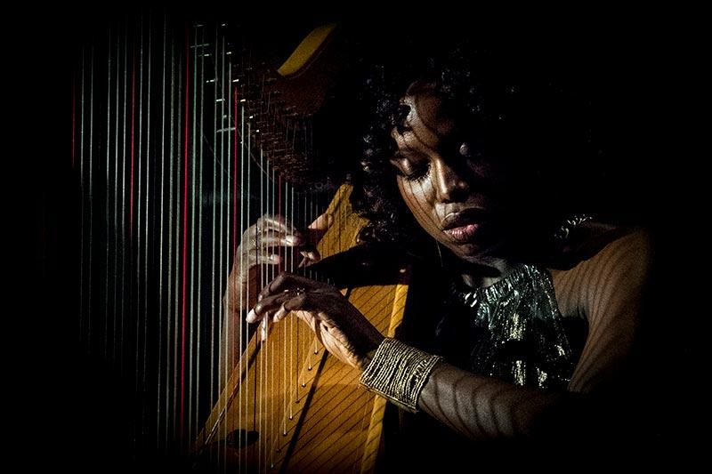 Harpist Brandee Younger dazzles jazz lovers during the latest installment of Jazz at the Rat on Thursday evening (Oct. 20).