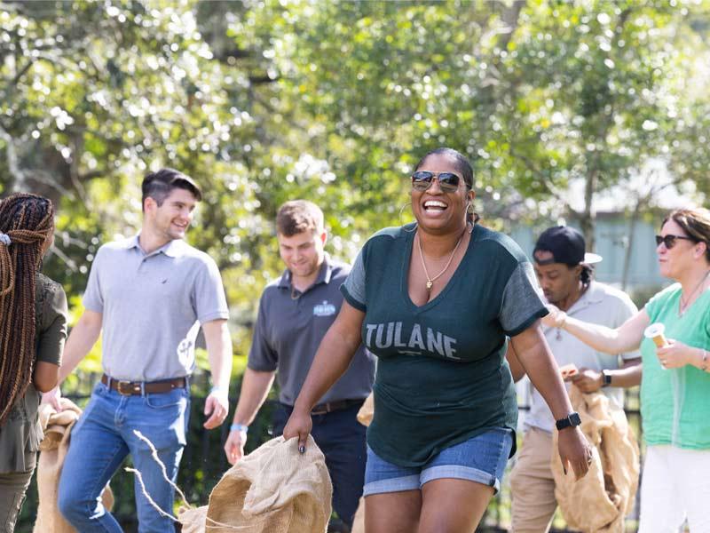 Essential employees at Tulane were invited to an event in the fall in celebration of their unwavering dedication and relentless efforts to keep the university operating smoothly. The celebration featured spirited games and a strong sense of community. 
