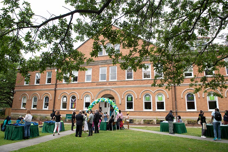 Members of the Tulane community gathered on Friday afternoon, April 23, to celebrate the new location of the Carolyn Barber-Pierre Center for Intercultural Life and the Center for Academic Equity