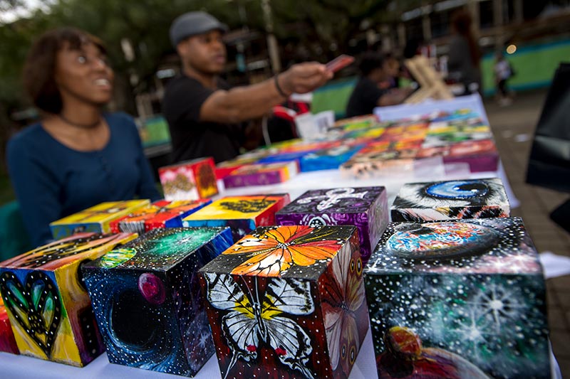 Black Art Market turns Pocket Park into a festive bazaar.