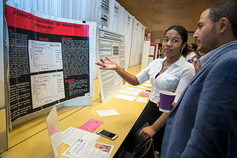 Young scientists converge on the uptown campus for annual science and engineering competition.
