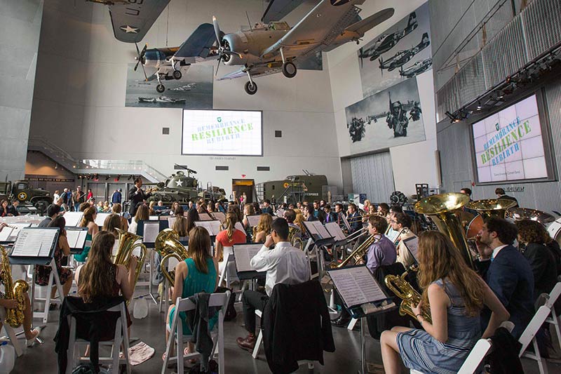 Band at WWII Museum