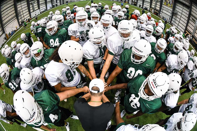 The Green Wave football team is coming together as the 2017 season kickoff draws near. 