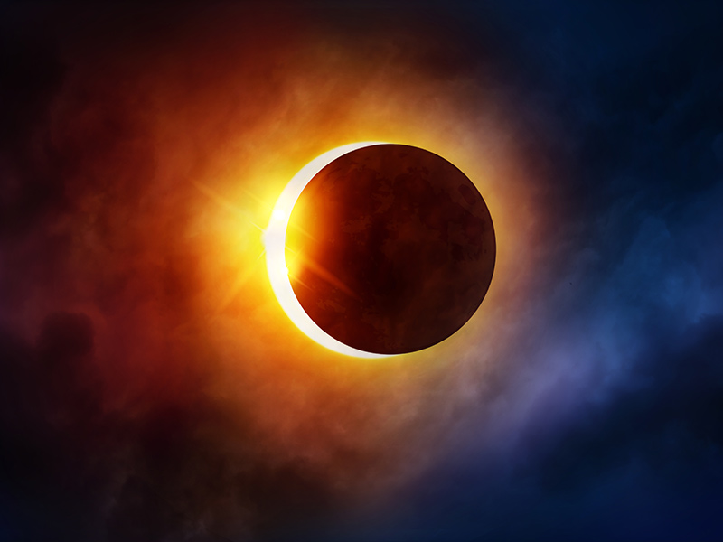 On Aug. 21, the moon will pass between the sun and Earth causing a total solar eclipse that will last for nearly three hours over the United States.  The last time the U.S. saw a total eclipse was in 1979.  (photo credit: iStock)