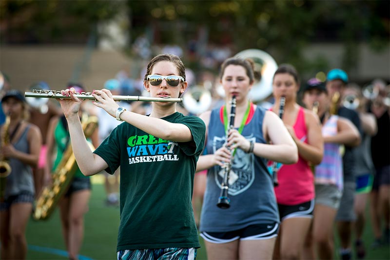 Band Camp is instrumental to the success of the Tulane University Marching Band.