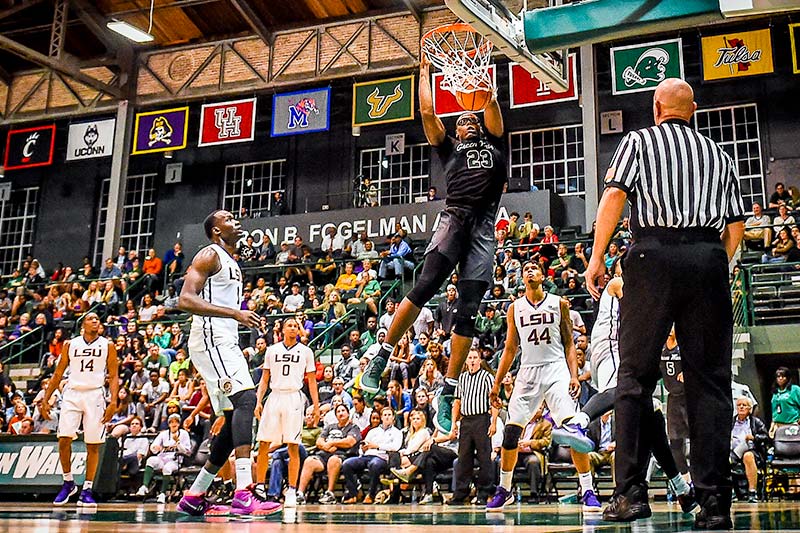 The Green Wave men’s basketball team takes a win from LSU in the team's first exhibition match of the season.