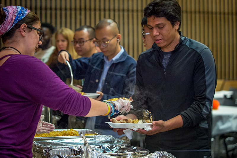 The Tulane community gathered Tuesday night (Nov. 21) for the annual Thanksgiving Harvest Fest, held in the Kendall Cram of the Lavin-Bernick Center.