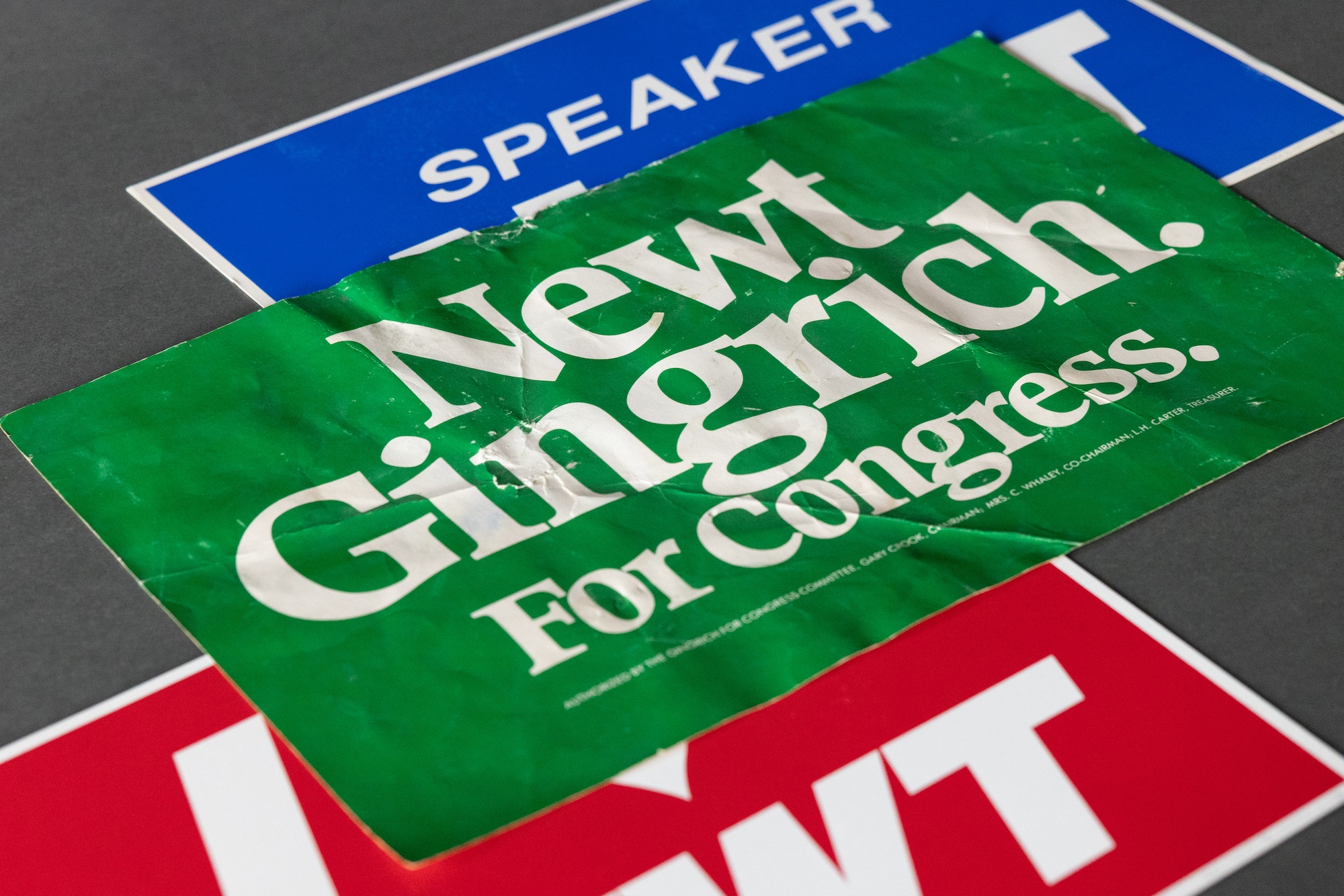 New Gingrich slogan posters
