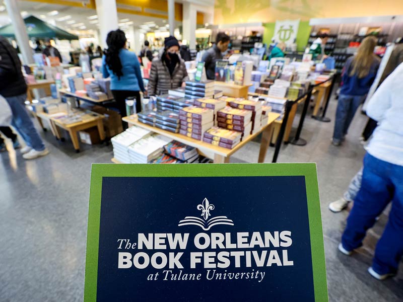 Tulane bookstore during New Orleans Book Festival