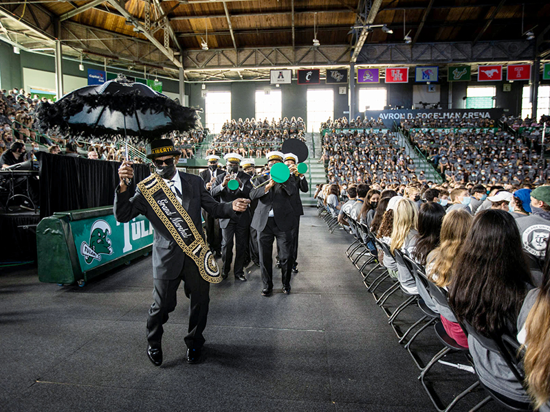 Tulane Convocation 2021 at Fogelman Arena in Devlin Fieldhouse