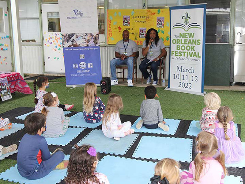 2022 Bookfest visits Newcomb Children's Center