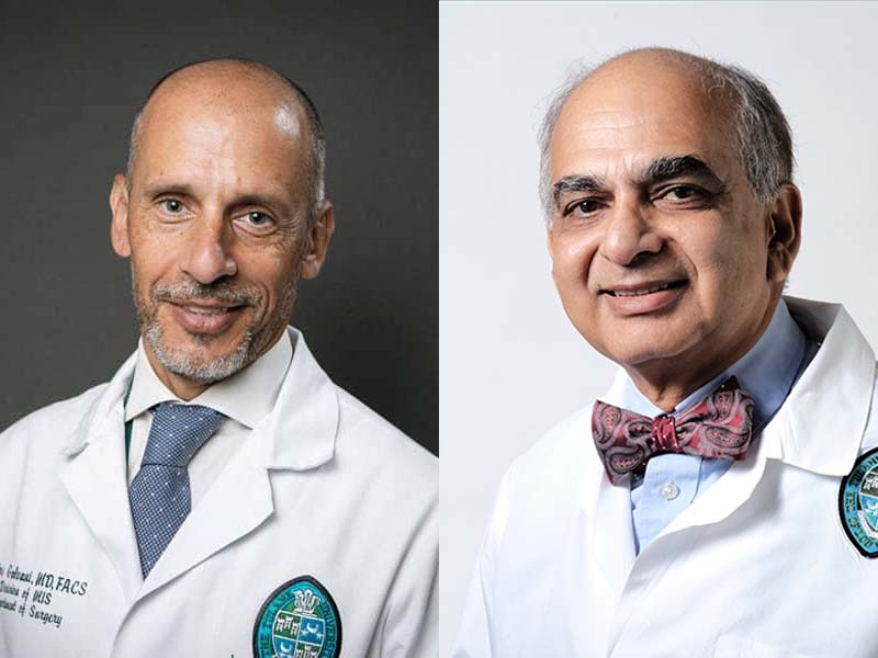 Dr. Vivian Fonseca, assistant dean for clinical research at the School of Medicine, and Dr. Carlos Galvani, chief of bariatric surgery at Tulane University School of Medicine. 