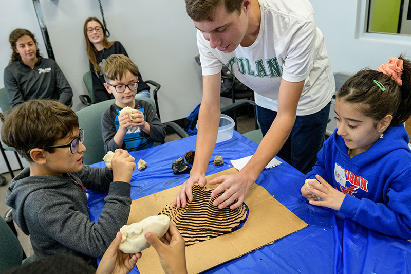 Tulane students help visually impaired children get in touch with science