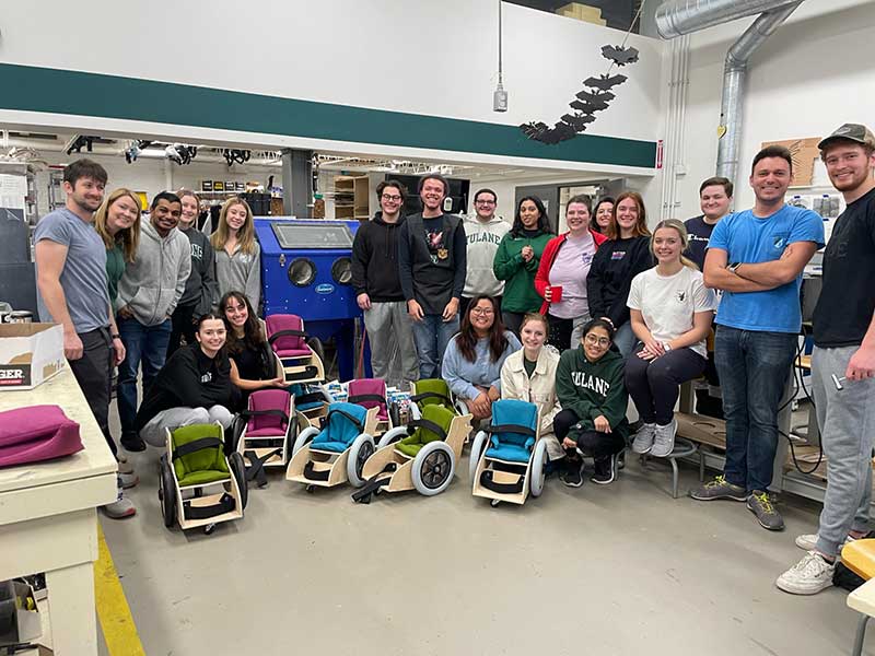 Tulane engineering students' service learning project
