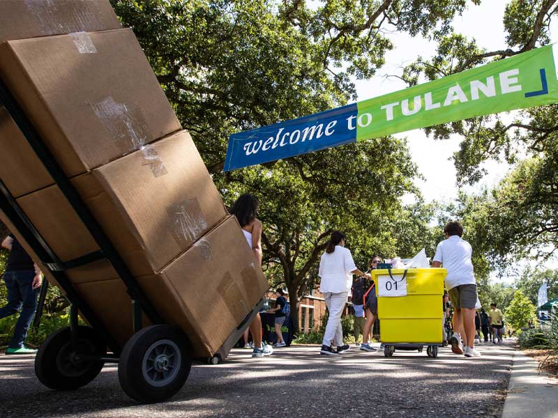 Move-In 2022 will take place for first-year and new students Monday, Aug. 15, through Wednesday, Aug. 17. Returning students will move in Thursday, Aug. 18, through Saturday, Aug. 20. 