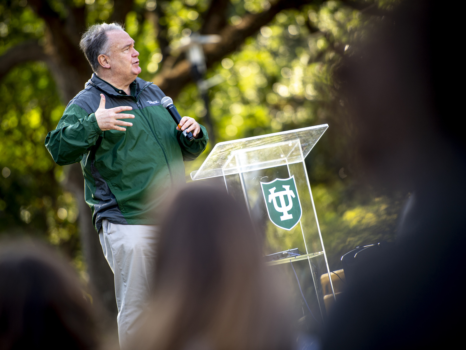 Tulane President Michael Fitts thanks students for their resilience following Hurricane Ida and their commitment to helping New Orleans.