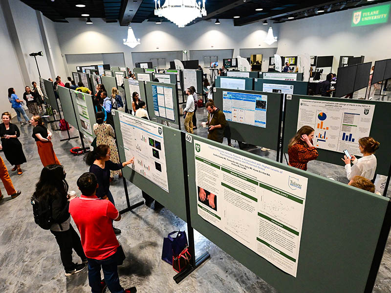 The poster sessions, which featured over 350 poster displays, took place in the Grand Ballroom of the Jung Hotel.