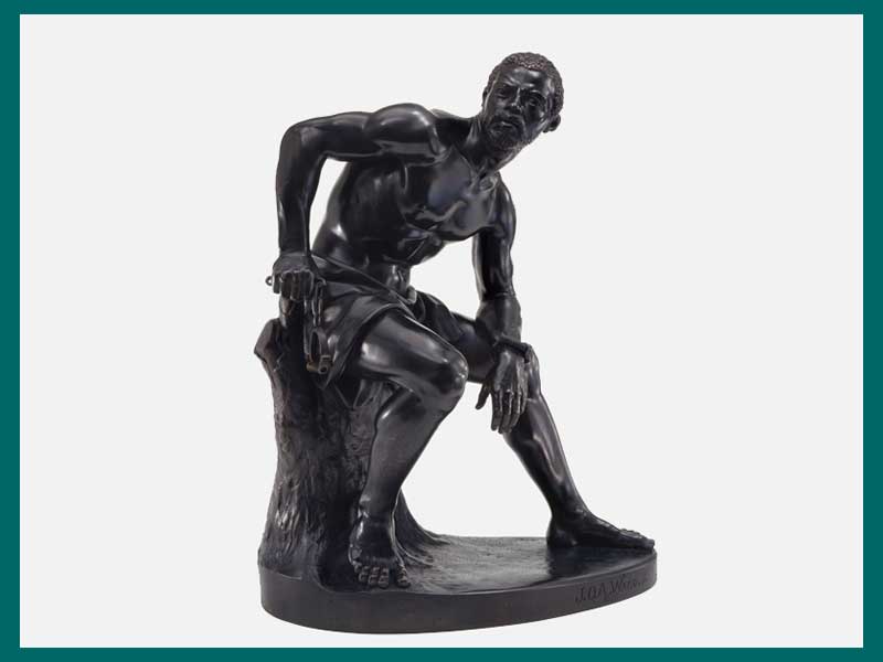 Seven living artists represented in the exhibition Emancipation: The Unfinished Project of Liberation were each invited to respond to Quincy Adams Ward’s bronze sculpture The Freedman (1863) owned by the Amon Carter Museum. 