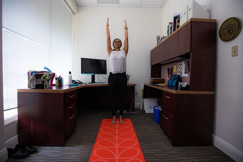 Tips include creating joy in the work environment, such as taking walks or stretching during breaks, evaluating expectations and habits, and respecting individual comfort zones.  