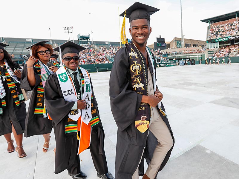 Happy graduates at Tulane Unified Commencement Ceremony