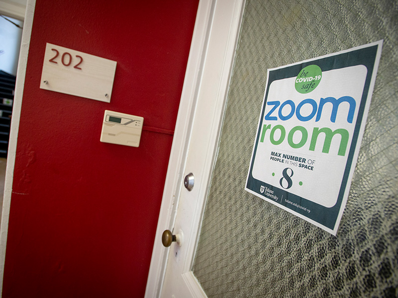 Zoom room, Newcomb Hall