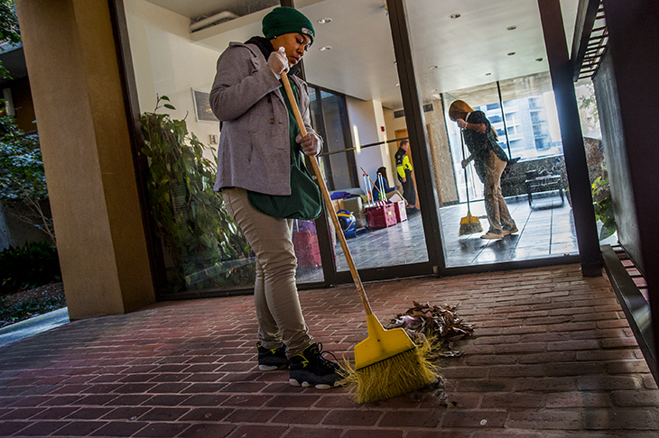 A clean sweep hits the uptown campus.