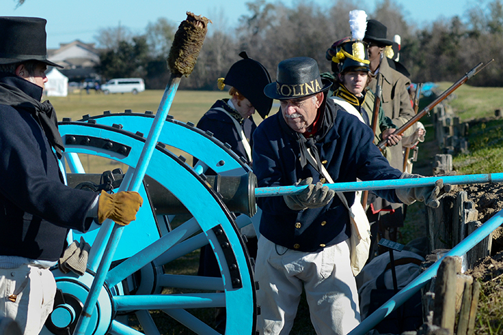 Ceremony marks the commemoration of the Battle of New Orleans.