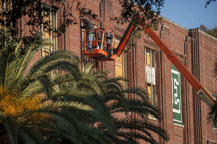 Renovations continue at Devlin Fieldhouse.