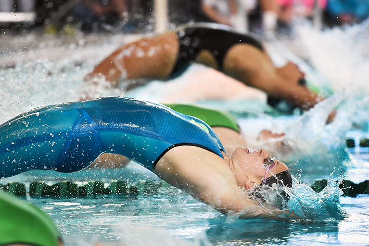 The swimming and diving team closes out its home schedule with a win over North Texas. 