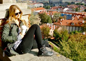 Student Julia Gautreaux in Prague