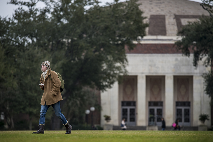 Walk across campus