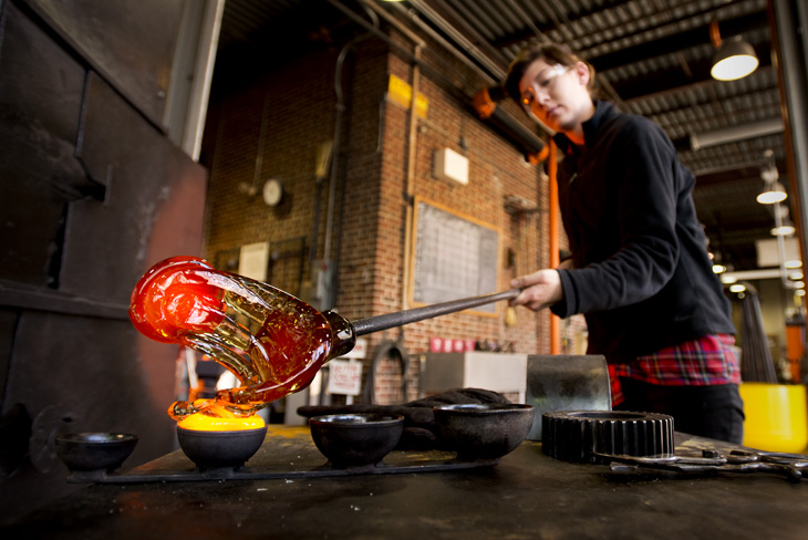 Hot glass