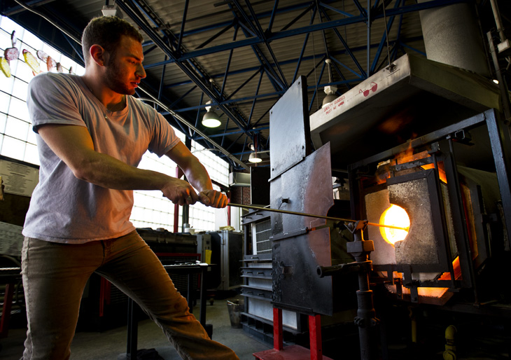 Hot glass