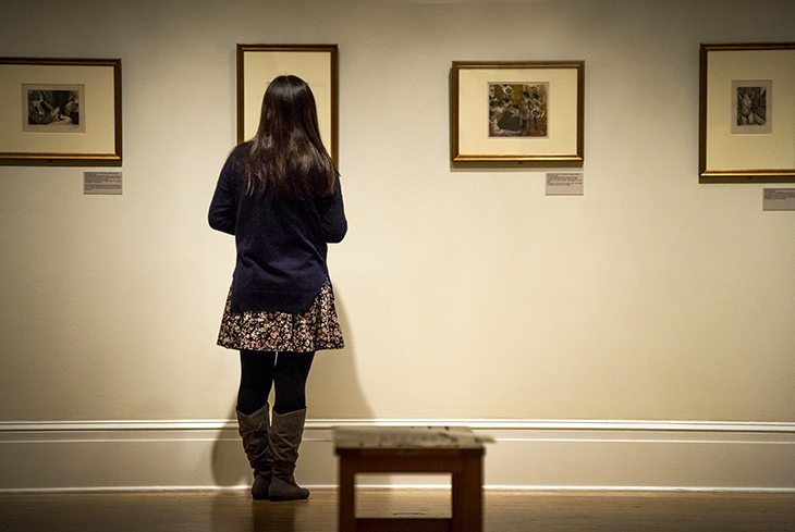 Art history comes to the walls of the Newcomb Art Gallery. 