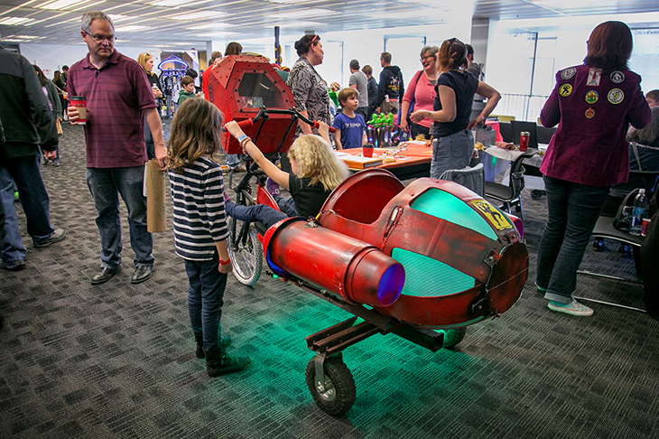 The wild and the wacky were on display at the 2015 Mini Maker Faire. The wild and the wacky were on display at the 2015 Mini Maker Faire.
