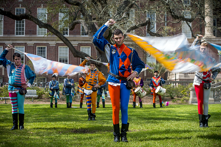 A bit of renaissance culture makes an appearance on campus. 