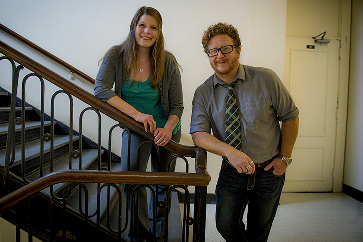 Laura McKinney, assistant professor of sociology, and Christopher Oliver, professor of practice in sociology and environmental studies