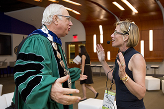 President Scott Cowen and Anne Banos