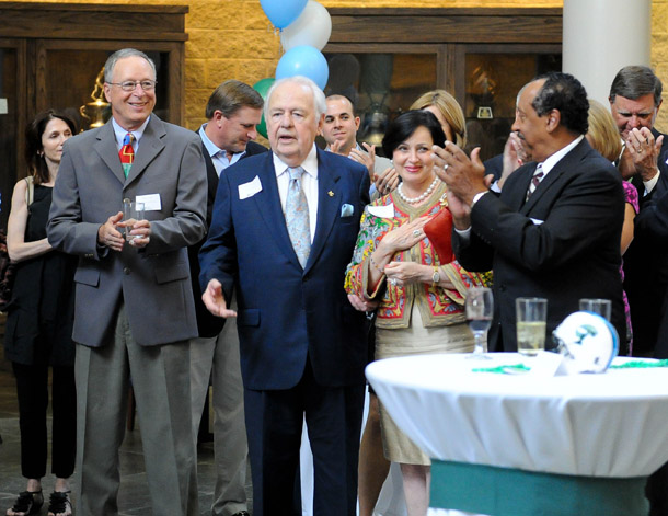 Tom Benson and other guests