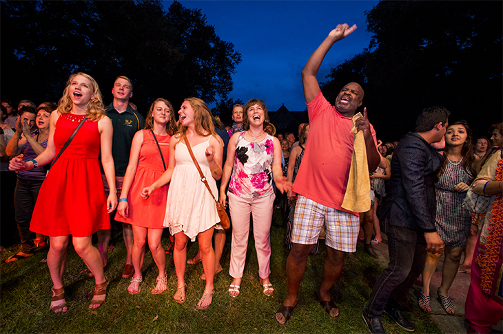 Pre-commencement party is a festive send-off for grads.