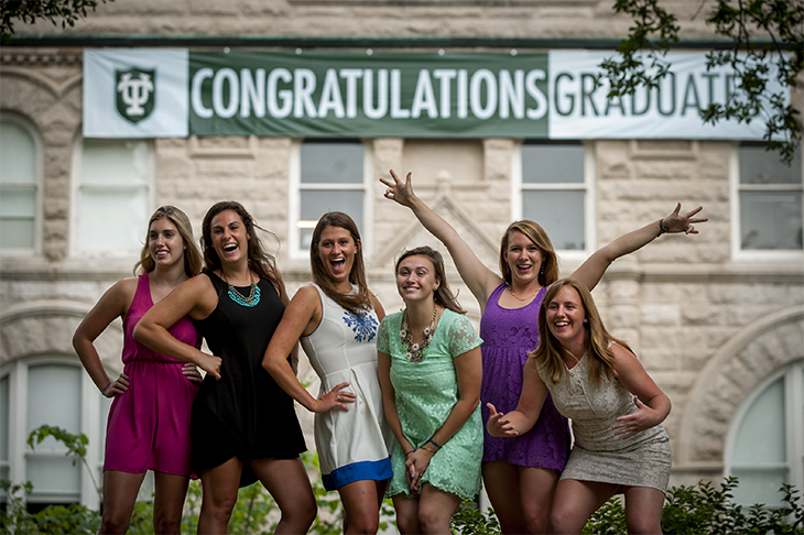 Pre-commencement party is a festive send-off for grads.