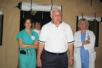 Clinic after Hurricane Katrina