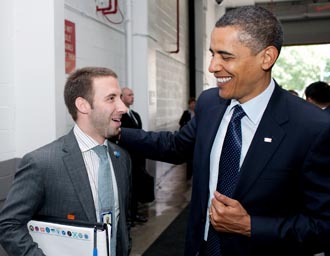 Nick Shapiro and Barack Obama