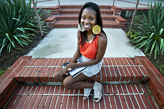 Upward Bound participant Paris Scott