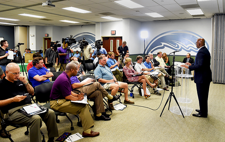 Football shines on Media Day