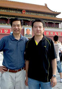Dr Shi and student