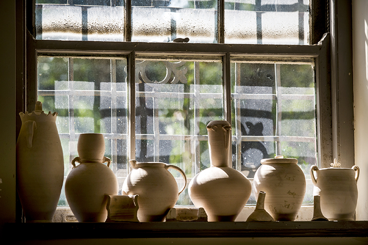 Proper window dressing for the Newcomb Art Department. 
